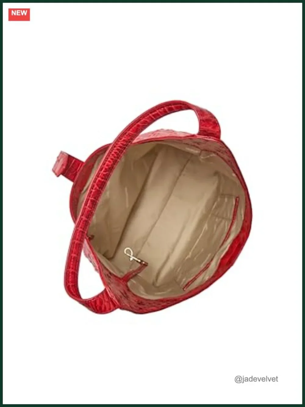 Leather Hobo Handbag with Adjustable Crossbody Strap, Zipper Closure